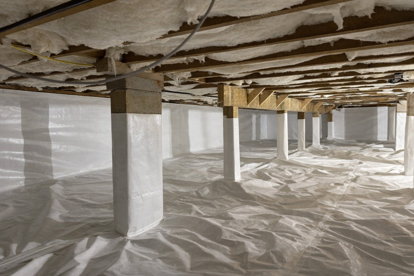 Crawl space vapor barrier in Lancaster, CA