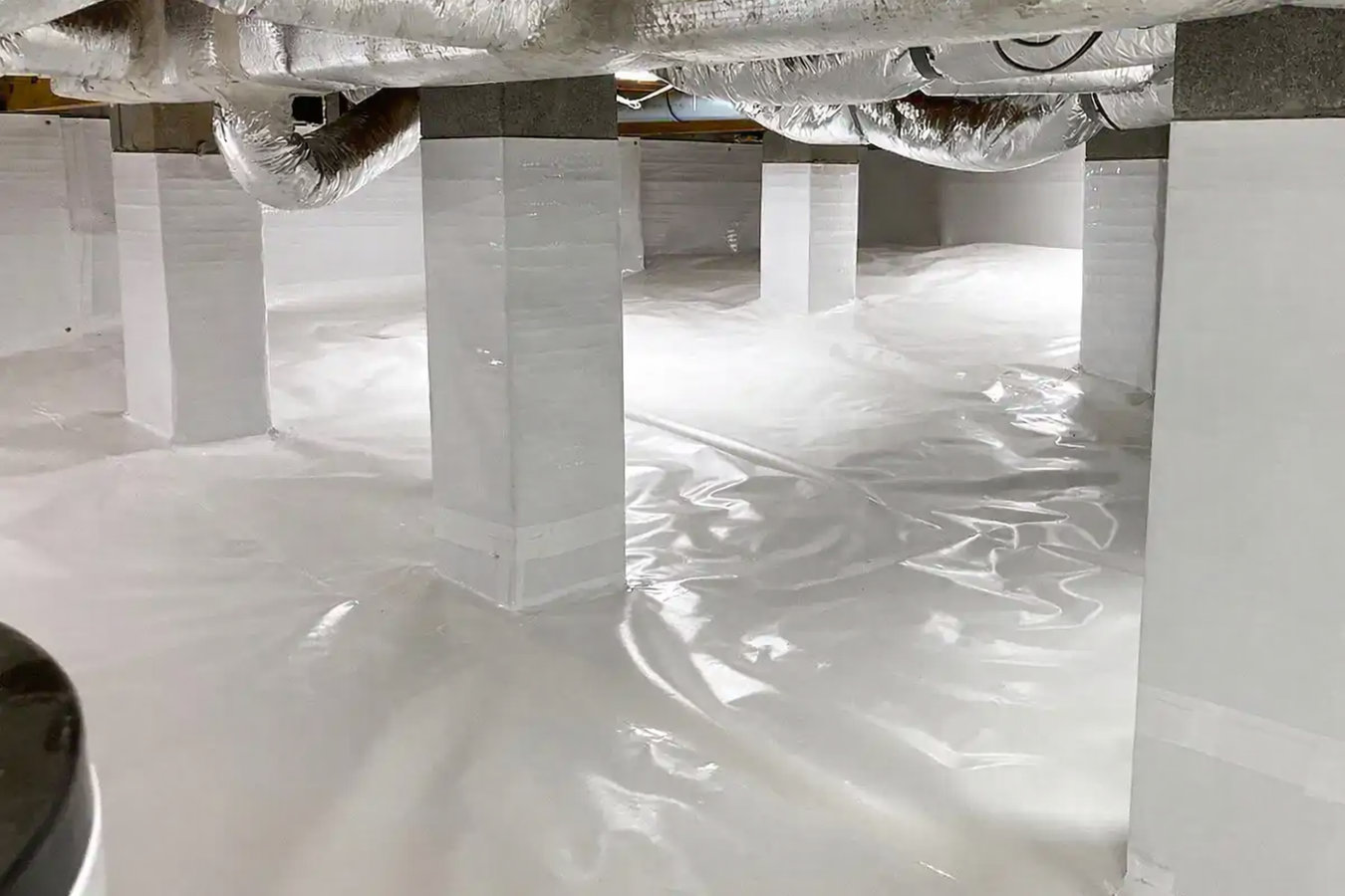 Crawl space vapor barrier in Lancaster, CA